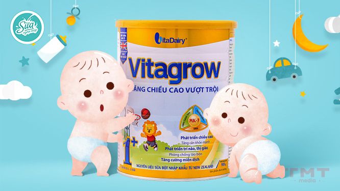 VitaGrow sữa bột dinh dưỡng bé tăng chiều cao vượt trội