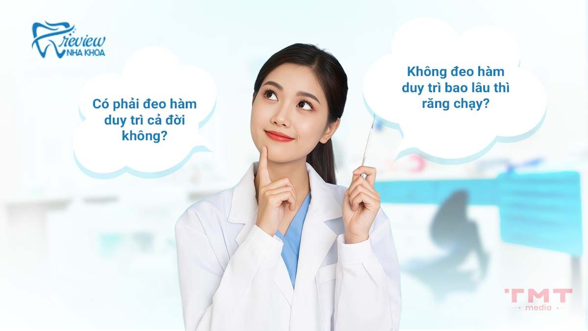 Giải đáp các thắc mắc khi đeo hàm duy trì răng vẫn chạy