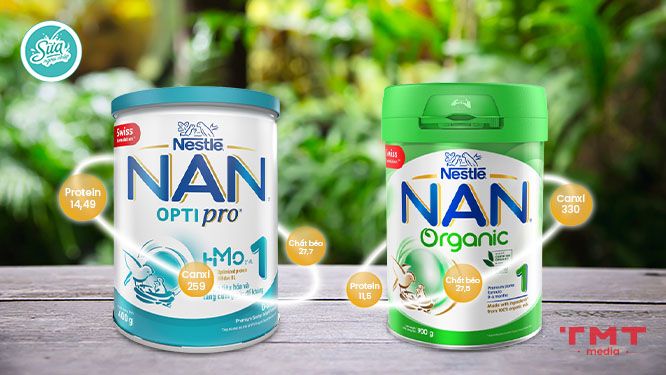 So sánh sữa Nan Optipro và Nan Organic