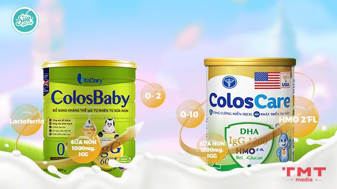 So sánh sữa Colosbaby và Coloscare