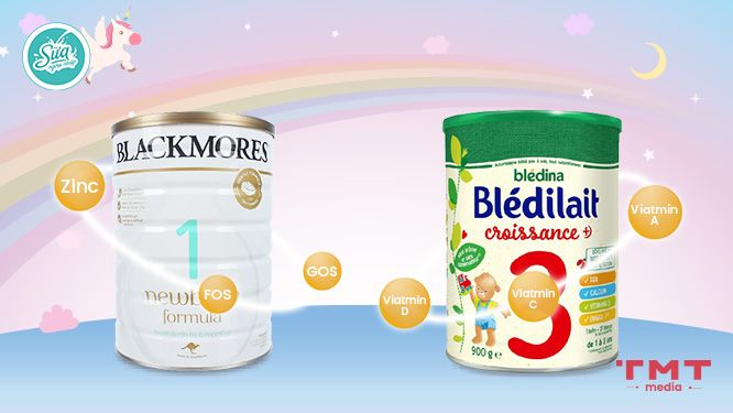 So sánh sữa Blackmore và Bledilait