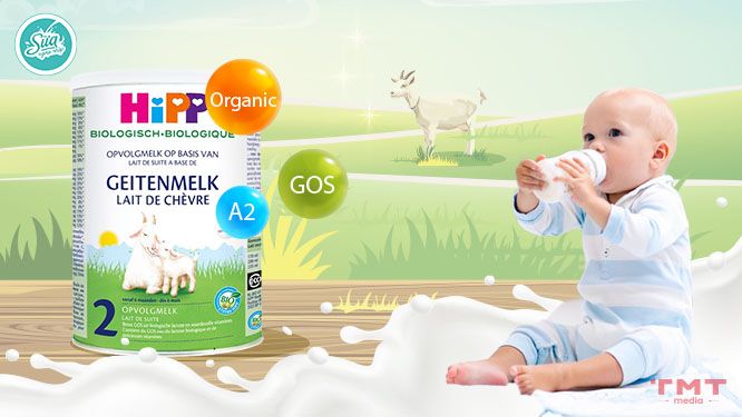 Sữa dê HiPP Organic số 2 của Đức nguyên liệu 100% hữu cơ