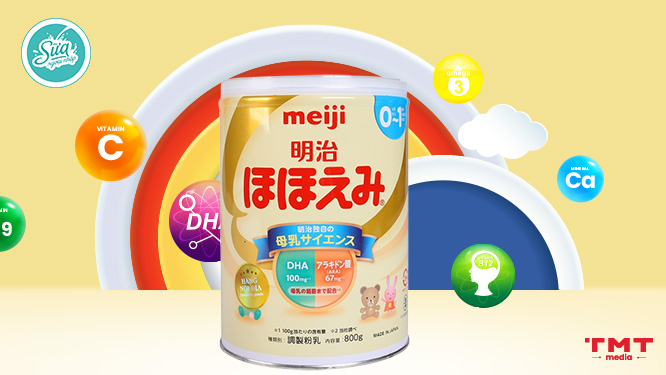 Sữa tăng cân cho bé 0-6 tháng của Meiji 