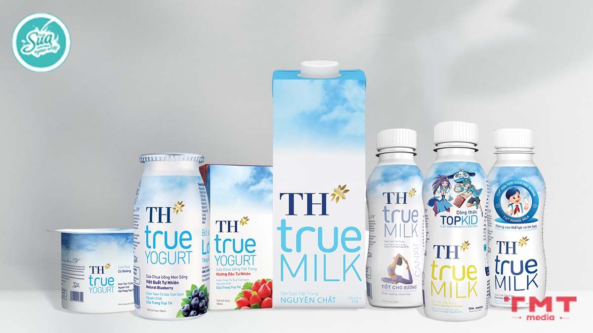 Sữa TH True Milk sở hữu bao nhiêu loại? 