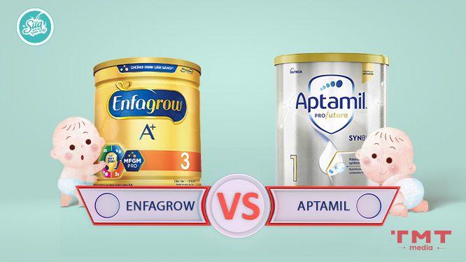 So sánh sữa Enfagrown và Aptamil