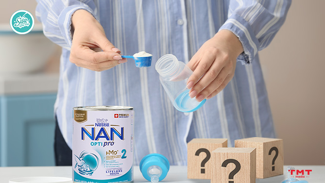 Những câu hỏi thường gặp khi sử dụng sữa Nan Nga 2 cho bé