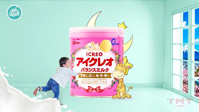 Sữa Glico Nhật Bản cho bé 0 - 3 tuổi tăng trưởng thể chất toàn diện