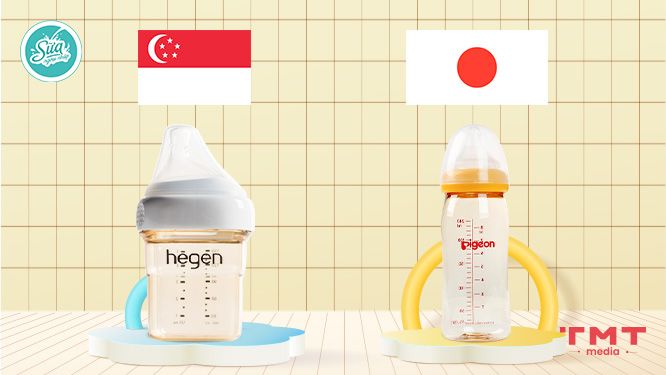 Tìm hiểu thương hiệu bình sữa Hengen và Pigeon