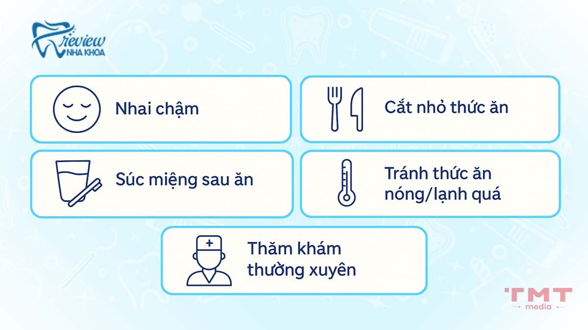 Các mẹo nhỏ khi ăn uống và chăm sóc răng miệng trong quá trình niềng