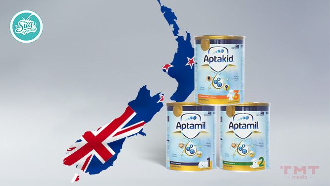 Sữa Aptamil New Zealand của nước nào? Có mấy loại?