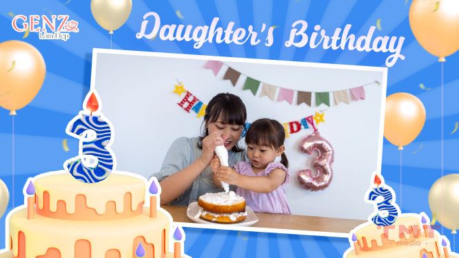 Stt chúc mừng sinh nhật con gái 3 tuổi hay cho mẹ