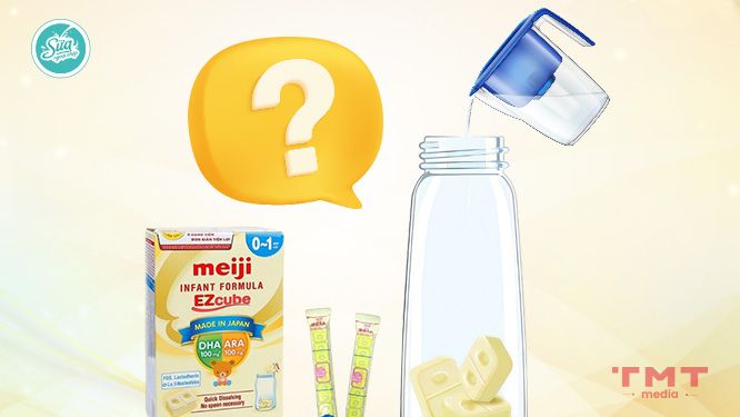 1 Viên sữa Meiji pha bao nhiêu nước