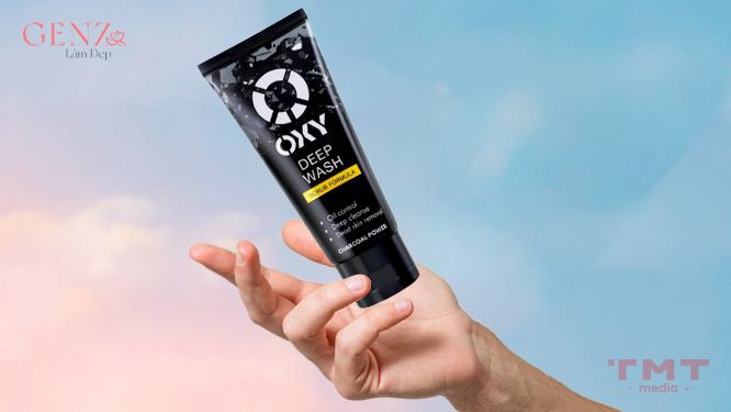 Oxy Deep Wash Scrub Formula - Sữa rửa mặt giảm nhờn cho nam da dầu