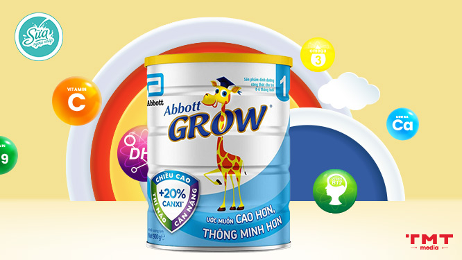Abbott Grow Baby Infant Formula hỗ trợ bé 0-6 tháng tăng cân 