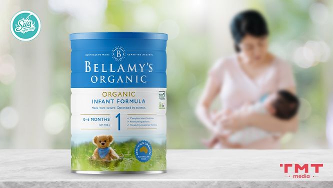 Bellamy's Organic số 1 - Sữa tăng cân cho trẻ sơ sinh 100% từ sữa bò Úc