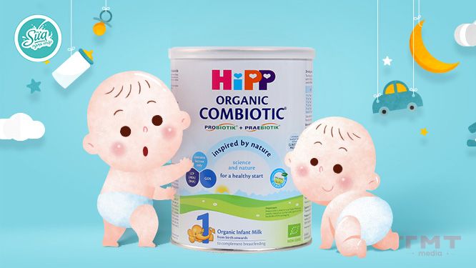 Sữa Hipp Organic Combiotic giúp bé tiêu hóa tốt 