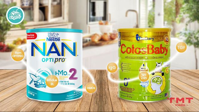 So sánh sữa Nan và Colosbaby có gì giống và khác nhau