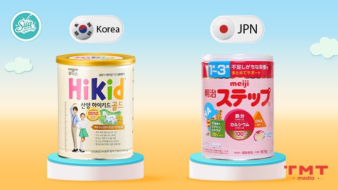 Tìm hiểu thương hiệu sữa Meiji và Hikid