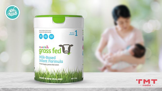 Sữa Úc tăng cân cho trẻ sơ sinh - Munchkin Grass Fed số 1 