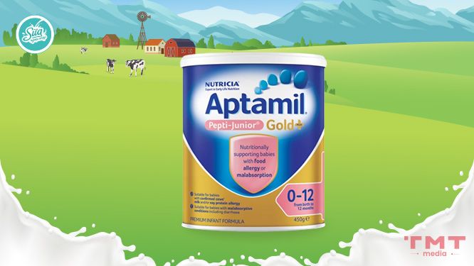 Sữa Aptamil  Pepti Junior Gold+ chứa Protein thủy phân hoàn toàn cho bé dị ứng sữa bò