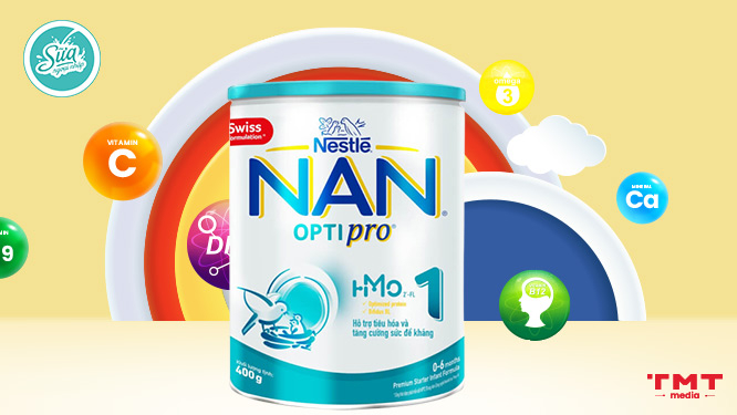Sữa Nan Optipro 1 hỗ trợ tăng cân cho bé trong giai đoạn 0-6 tháng tuổi