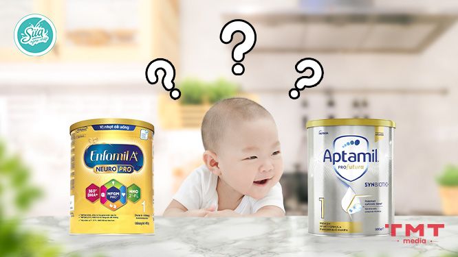 nên chọn sữa Enfamil hay Aptamil?