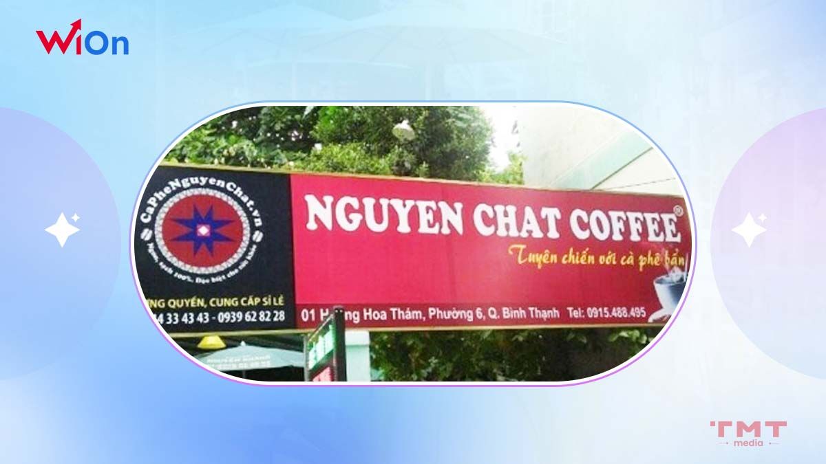 Bảng hiệu quán cafe bằng bạt Hiflex