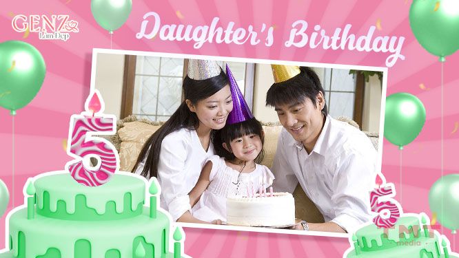 Stt chúc mừng sinh nhật con gái 5 tuổi từ bố dành cho con
