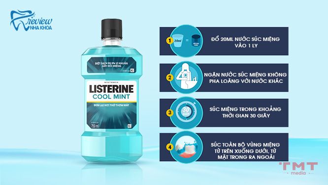 Cách dùng nước súc miệng Listerine đạt hiệu quả cao và an toàn