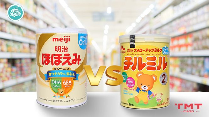 Sữa Meiji và Morinaga sữa nào tốt hơn?