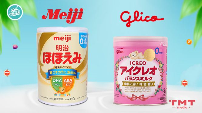 Tìm hiểu thương hiệu sữa Meiji và Glico