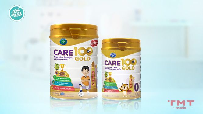 Sữa Care 100 Gold Grow chứng nhận lâm sàng tăng cân, chiều cao sau 2 tháng