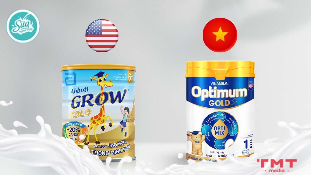 Tìm hiểu thương hiệu sữa Abbott Grow và Optimum Gold