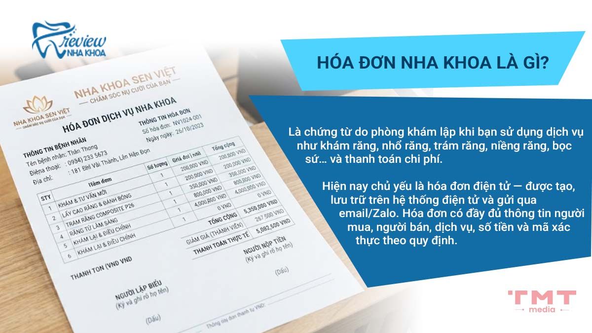 Hóa đơn nha khoa là gì và tại sao bạn cần nó?