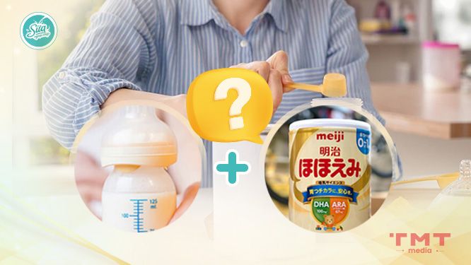 Câu hỏi thường gặp khi trộn sữa mẹ với sữa Meiji