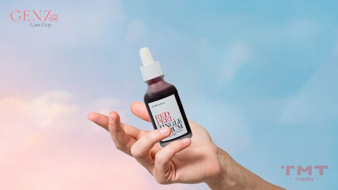 Serum trị mụn cho nam da dầu So'Natural Red Peel Tingle Serum