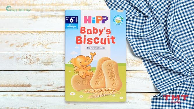 Bánh ăn dặm Hipp Baby’s Biscuits bổ sung canxi, giúp răng chắc khỏe