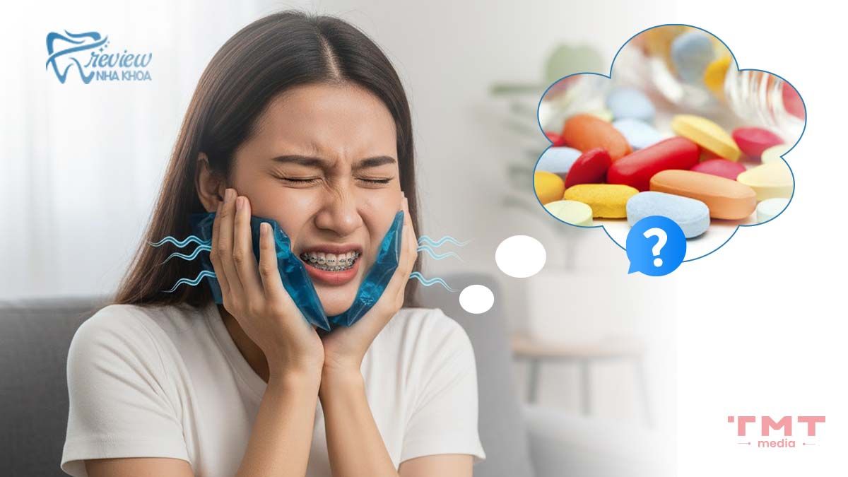 Có nên uống thuốc giảm đau khi niềng răng không?