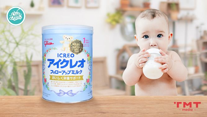 Sữa dành cho bé biếng ăn chậm tăng cân Glico Nhật Bản