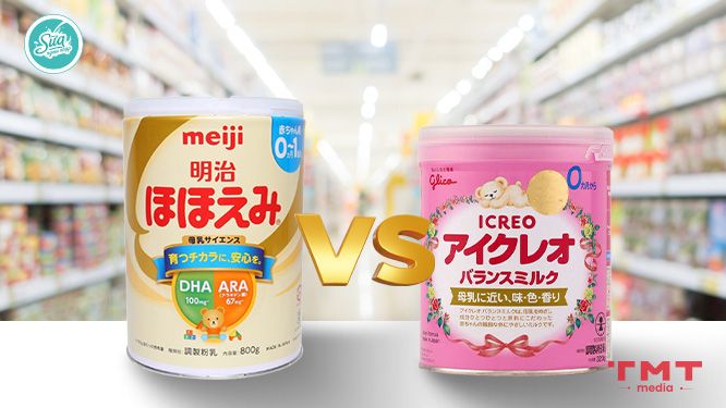 Sữa Meiji và sữa Glico sữa nào tốt hơn?
