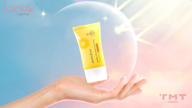 Kem chống nắng Innisfree Perfect UV Protection Cream Triple Care cho da hỗn hợp thiên khô