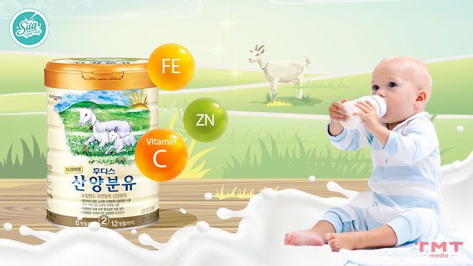 Sữa dê ILdong số 2 Hàn Quốc cải thiện hệ tiêu hóa cho trẻ 