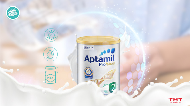 Bảo quản sữa Aptamil Profutura Úc số 2 giúp bảo toàn dinh dưỡng trong sữa