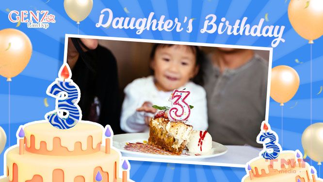 Lời chúc mừng sinh nhật con gái 3 tuổi bằng tiếng anh