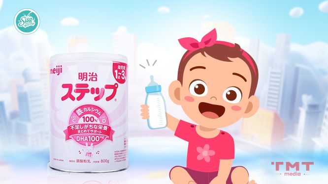 Kinh nghiệm cho bé uống sữa Meiji