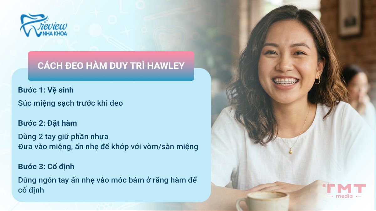 Cách đeo hàm duy trì Hawley