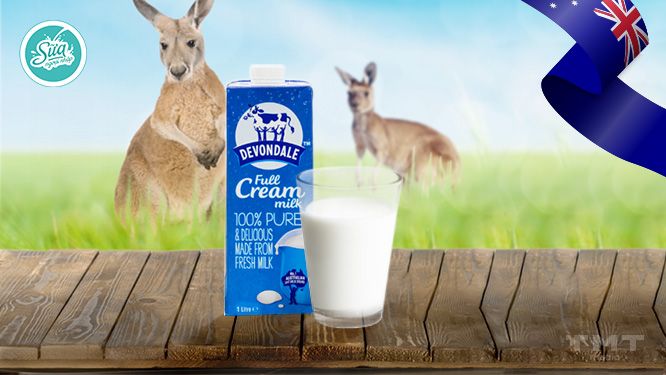 Sữa tươi tiệt trùng nhập khẩu từ Úc Devondale